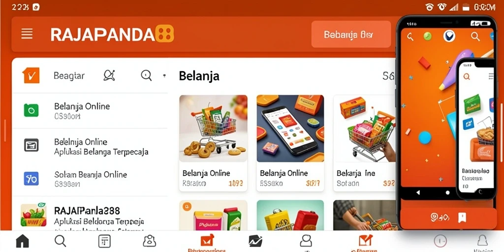 Antarmuka user-friendly RAJAPANDA88 untuk belanja online.