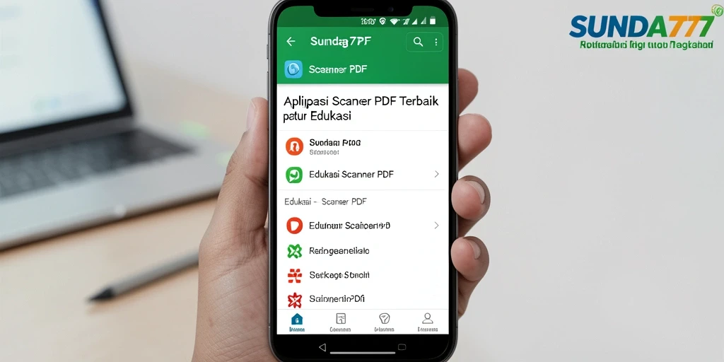 Antarmuka intuitif SUNDA777 yang memudahkan pemindaian dokumen PDF.