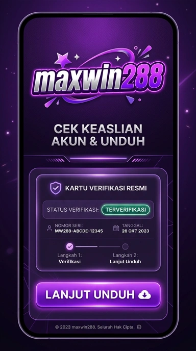 Tampilan kanal resmi maxwin288